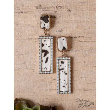 High Desert Cowhide Earrings