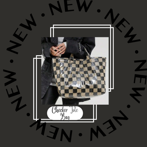 Checker Tote Bag