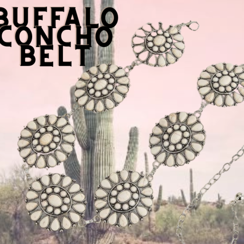 Buffalo Concho Belt