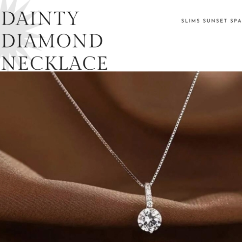 Dainty Diamond Necklace