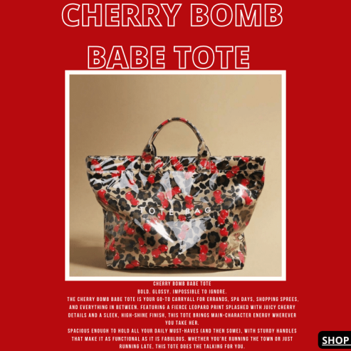 Cherry Bomb Babe Tote