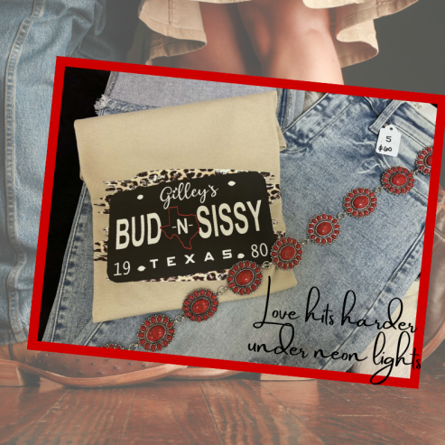 Love Hits Harder Under Neon Lights Graphic Tee