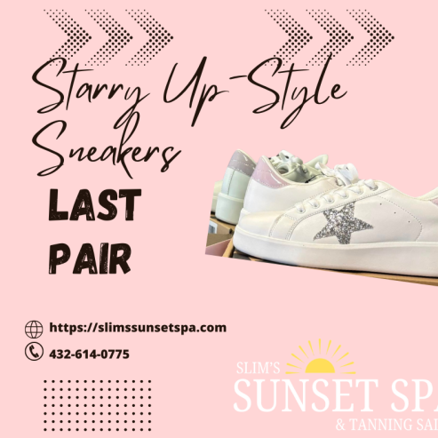 Starry Up-Style Sneakers (White)
