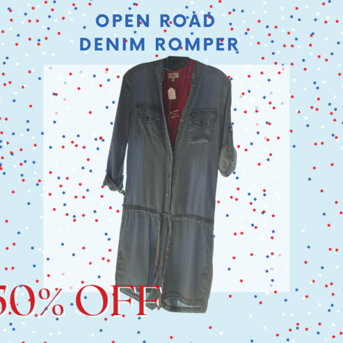 Open Road Denim Romper