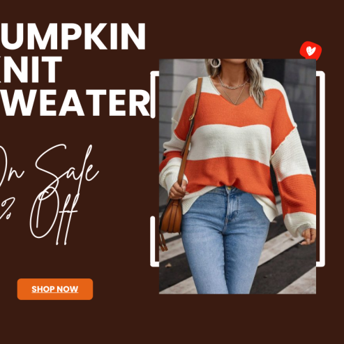 Pumpkin Knit Sweater