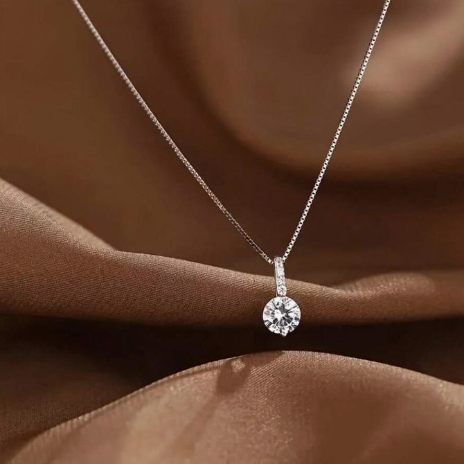 Dainty Diamond Necklace - Image 5