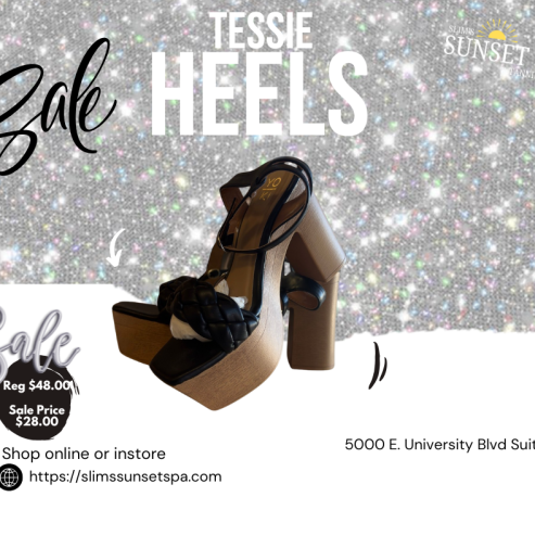 Black Tessie Heels