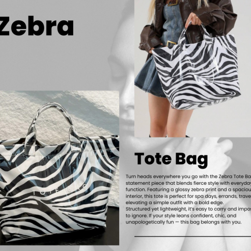 Zebra Tote Bag