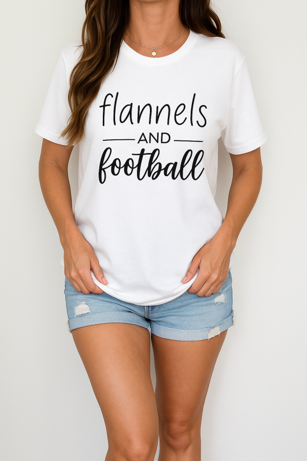 Flannels & Football Graphic Tee